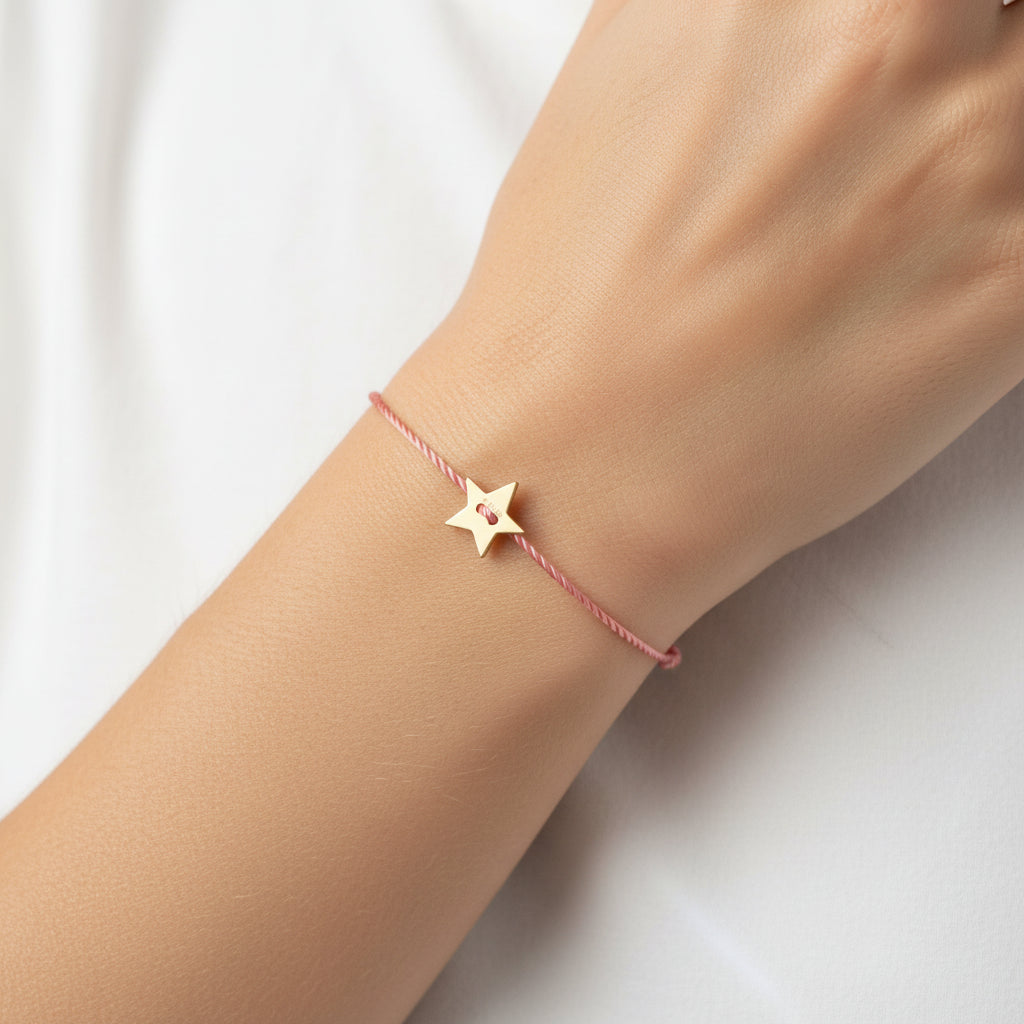 Star Apricot Armband aus 925 Sterlingsilber, 24k vergoldet – Petit Laszlo, handgefertigt in Zürich