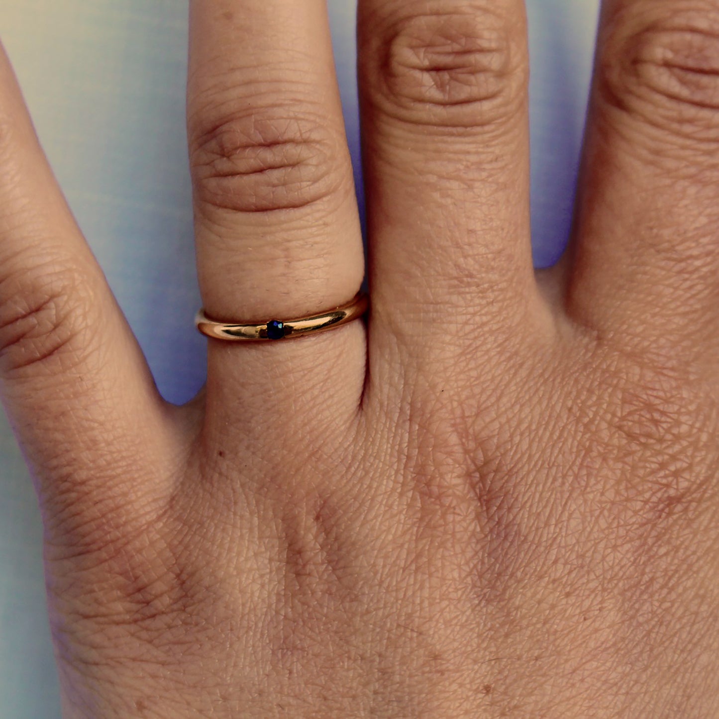 Square Sapphire Ring