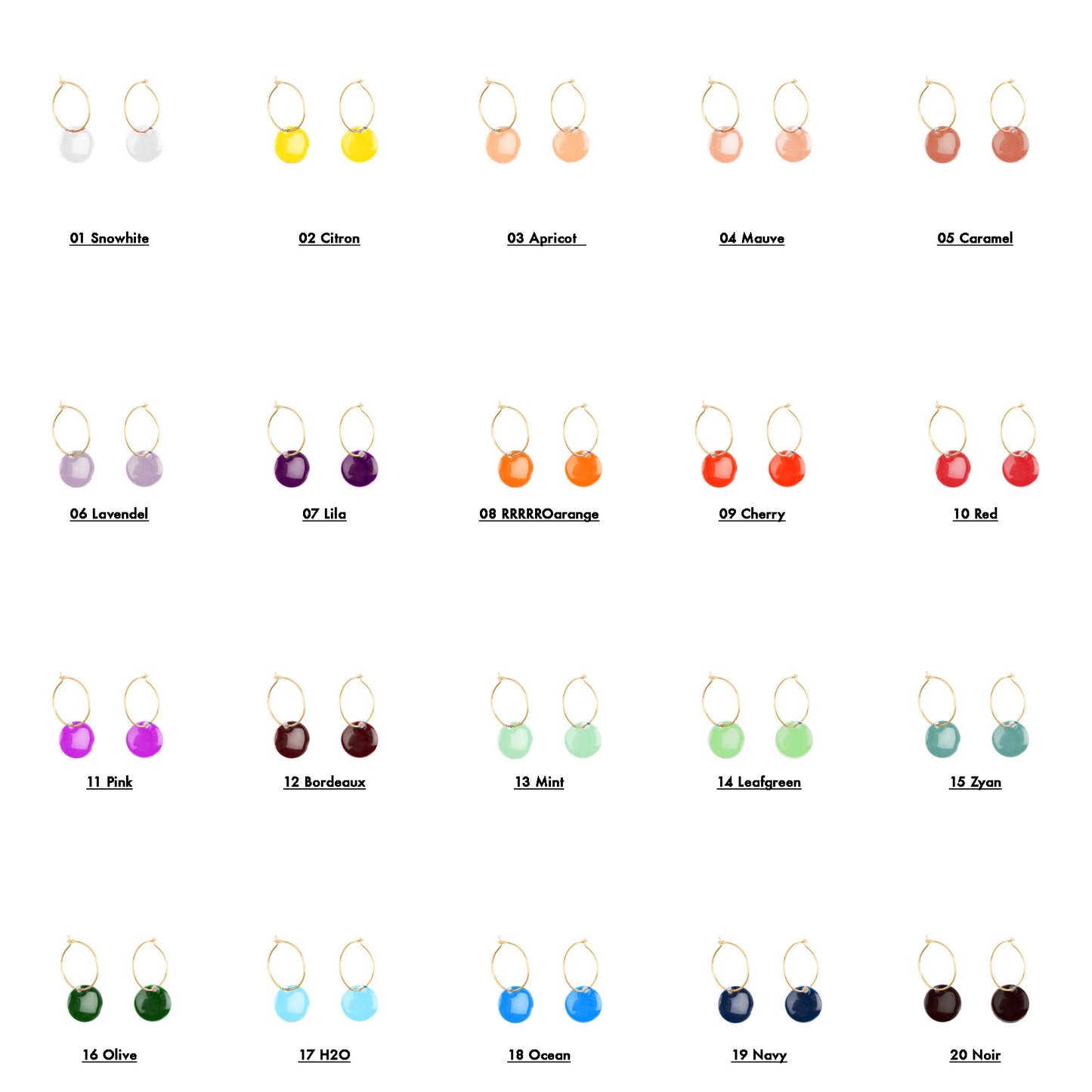 Colorful Enamel Earrings