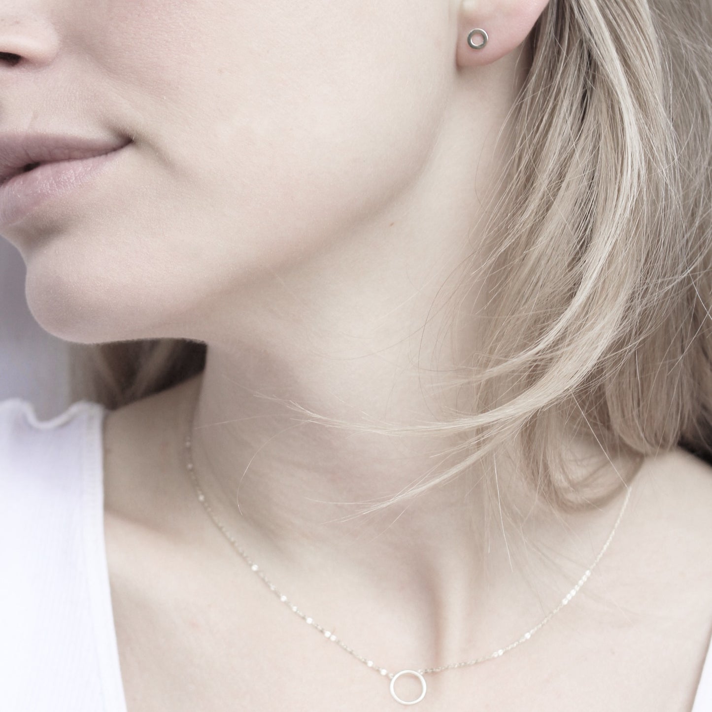 14ct Gold Circle Earrings