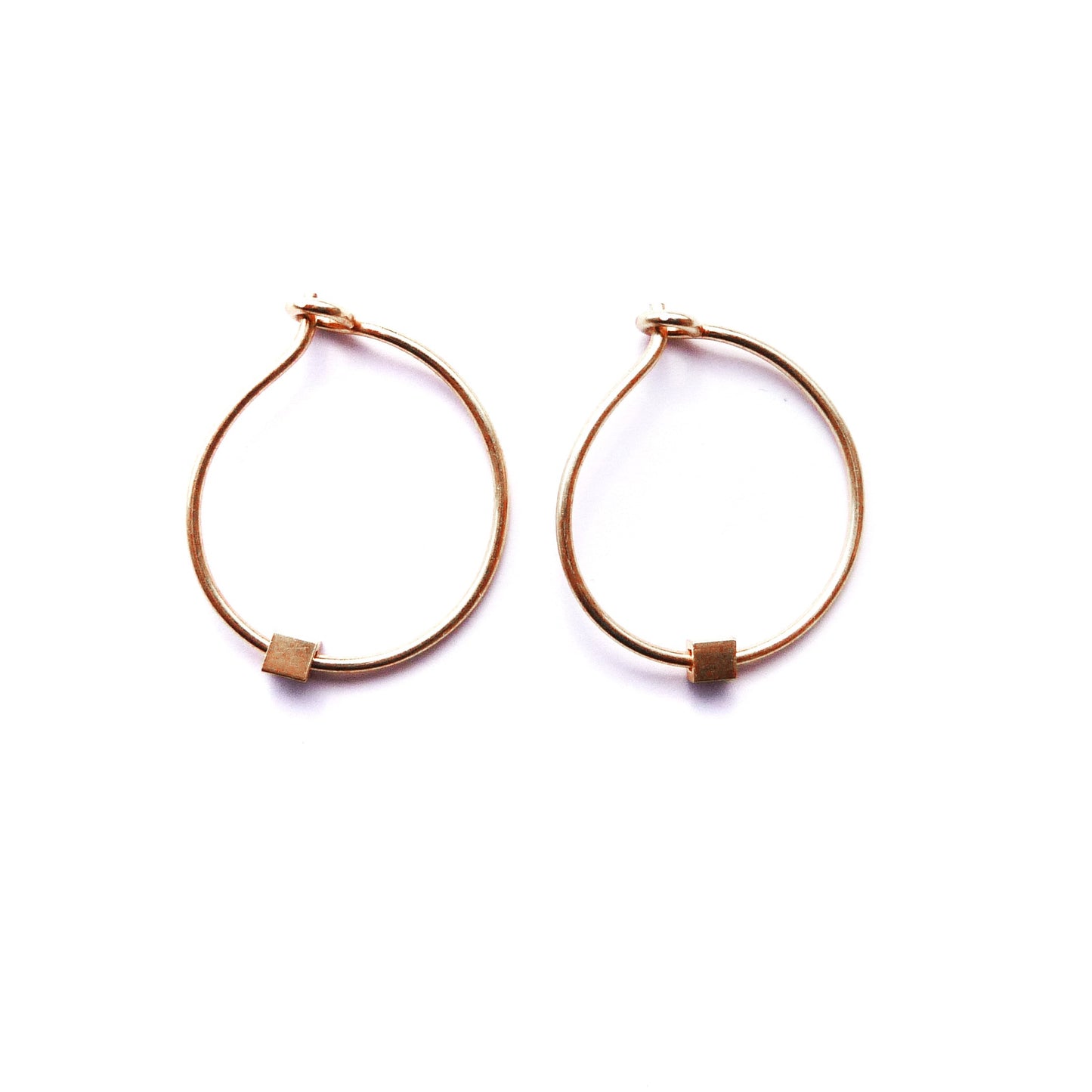 Minimalist Cube Earrings