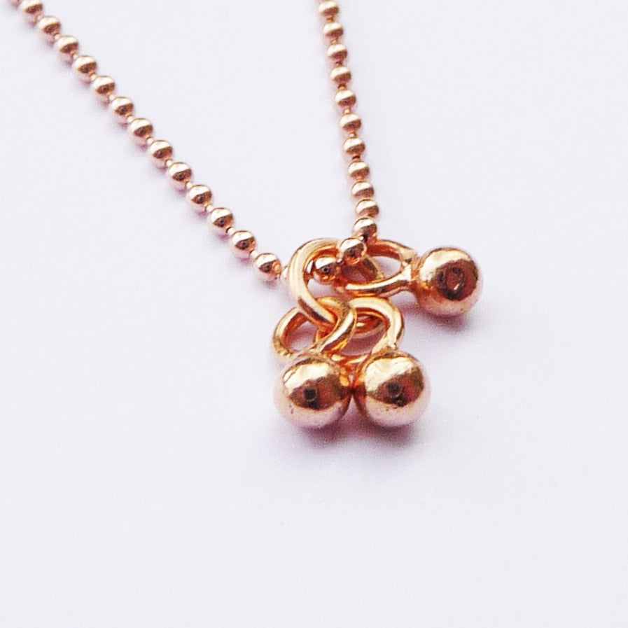 Trinity Rose Gold Necklace