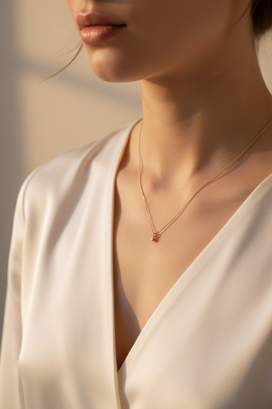 Csepp Halskette Gold Vermeil – Petit Laszlo